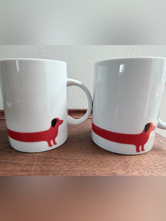 K Studio Other - Dachshund Coffee Cup, Set of 2, K Studio